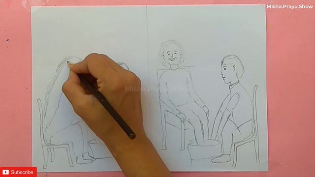 Best Drawing on Respect Your Parents | ideas about respect your parents | Respect elders drawing смотреть онлайн