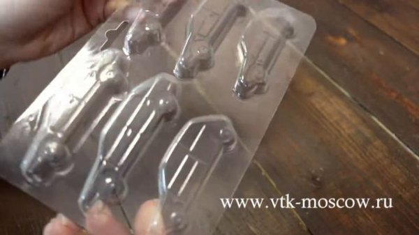 51151 Форма для шоколада МАШИНКИ 6 шт VTK