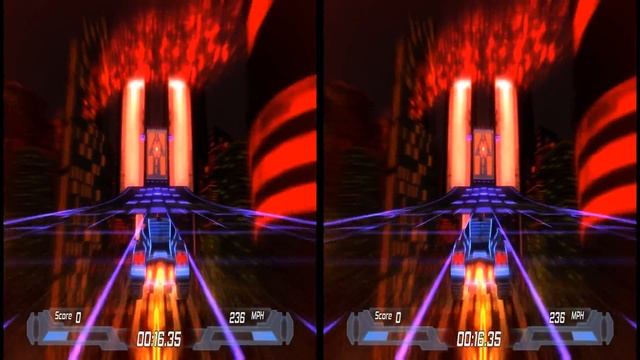 Nitronic Rush: #001 3D Gameplay Walkthrough SBS Side by Side (3DTV Games) смотреть онлайн