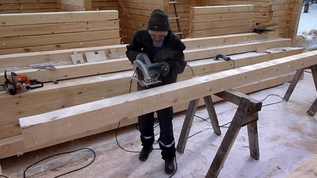 Паз, шип, ласточкин хвост. Изготовление элементов для брусового дома смотреть онлайн