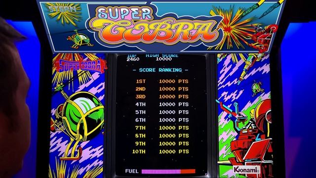 Super Cobra Arcade Cabinet MAME Gameplay w/ Hypermarquee смотреть онлайн