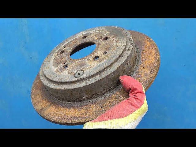 Удивительное изобретение первоклассного мастера. Самоделка из старого тормозного диска смотреть онлайн