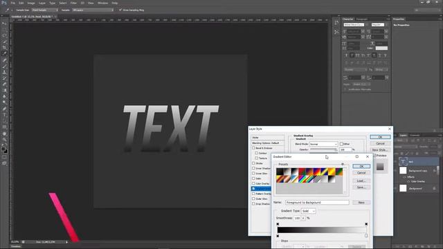 Как сделать неоновый текст в фотошопе