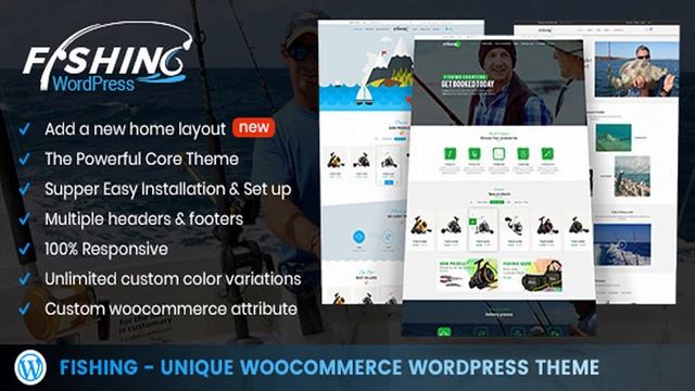 Fishing - WordPress Theme For Fishing Store | Themeforest Website Templates and Themes смотреть онлайн