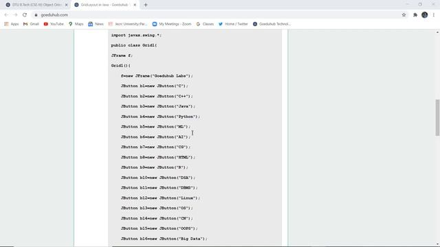 GridLayout in Java | How to Use GridLayout смотреть онлайн