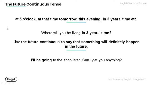 English Grammar Lessons: Future Continuous Tense (English Verbs) смотреть онлайн