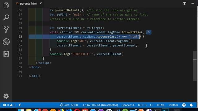 Parent Elements in the DOM смотреть онлайн