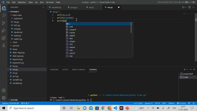#4Python Course || Set Data type || Python data type in hindi full explantion смотреть онлайн