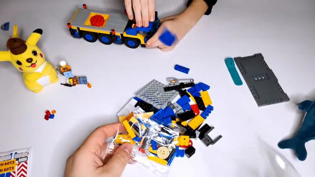 Сборка Конструктор LEGO City 60324 Мобильный кран смотреть онлайн