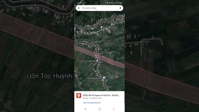 Xem tuyến nối Cái Cui - QL61C trên bản đồ Google Map (10/4/2022) смотреть онлайн