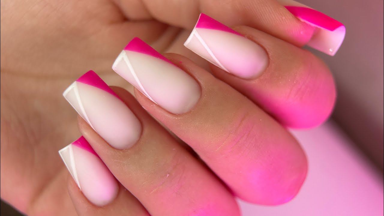 Коррекция ногтей , френч смотреть онлайн