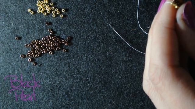 TUTORIAL. Gold chain beaded/ МАСТЕР - КЛАСС.Жгут из бисера смотреть онлайн