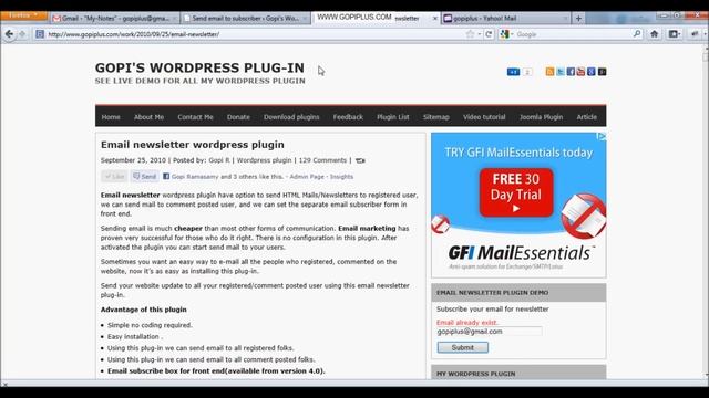Email Newsletter wordpress plugin ( How to Compose and send HTML newsletters) смотреть онлайн