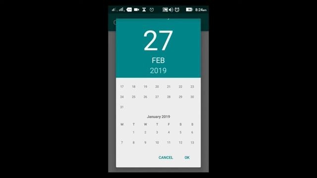 open calendar on button click in android example смотреть онлайн