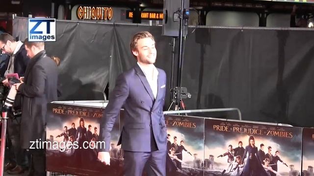 Douglas Booth at Pride And Prejudice And Zombies at Vue Cinema London UK. ZTimagesTV. смотреть онлайн