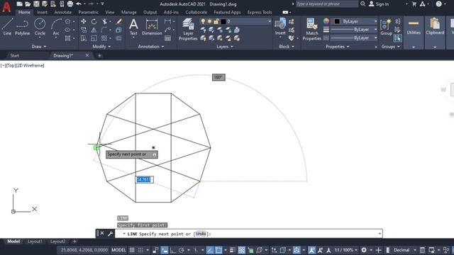 Draw 10 pointed star by autocad смотреть онлайн