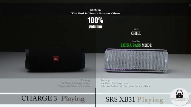 Sony SRS XB31 vs JBL CHARGE 3 : Sound Battle смотреть онлайн