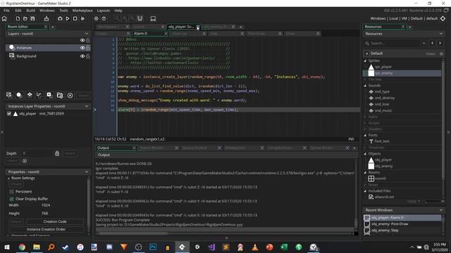 1 Hour Game Jam Time-Lapse | Typing in the Void for Rigid Jam смотреть онлайн