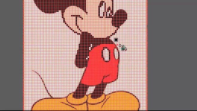 Pixel Art | Mickey Mouse | Adobe illustrator CS6 смотреть онлайн