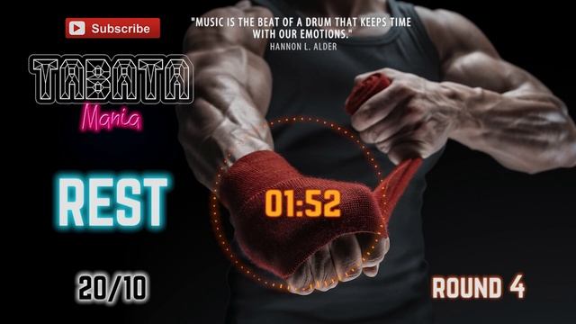 TABATA Song W/ Timer : 4 Min Workout By TABATAMANIA