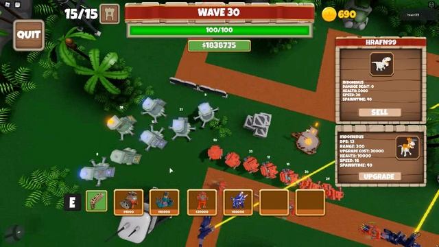 Roblox World Defenders - How to slay Robo Rex hard boss on solo смотреть онлайн