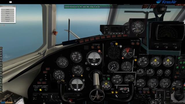 X-Plane 10 Тест виртуального диспетчера, на Ан-24 Красноярск-Абакан смотреть онлайн