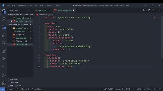 Automate AWS DynamoDB Scheduled Backups using Lambda, Serverless Framework & GitHub Actions (CI/CD) смотреть онлайн
