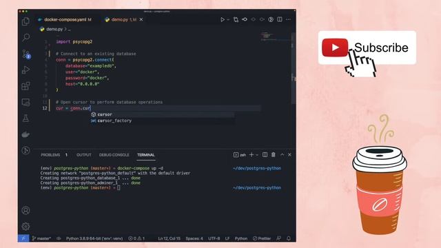 How to use PostgreSQL with Docker & Python (also Web UI) смотреть онлайн