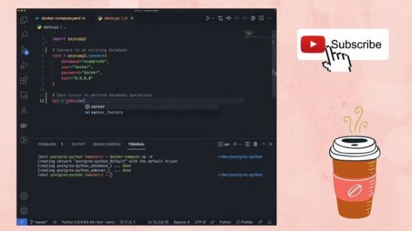 How to use PostgreSQL with Docker & Python (also Web UI)