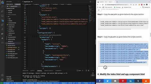 How to Setup the AdminLTE Dashboard Template in Angular смотреть онлайн