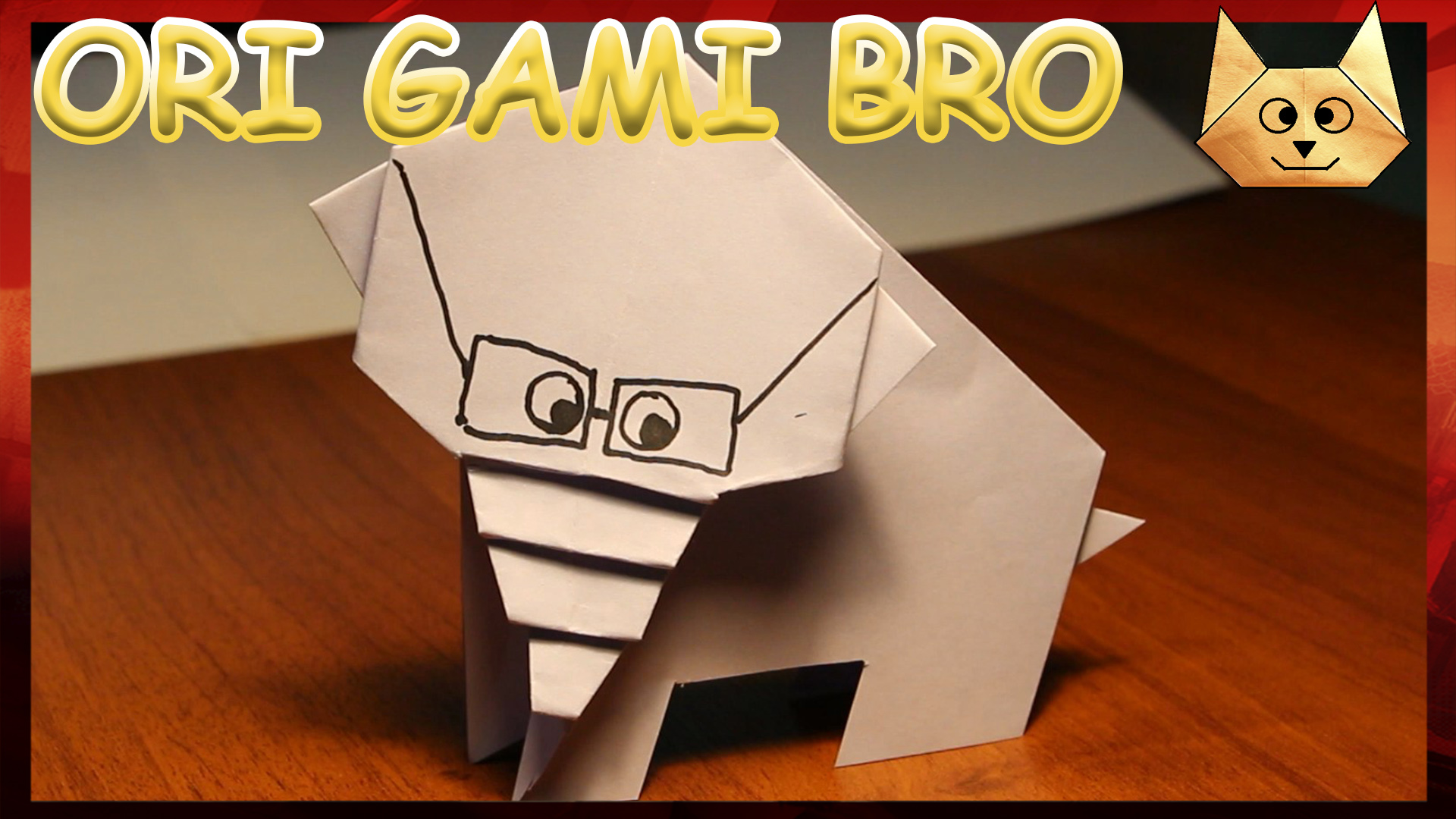 Как сделать слона из бумаги. Оригами слон. смотреть онлайн