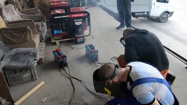 Проверка под нагрузкой генератора WEIMA WM1110A-ATS (9,5 кВт) смотреть онлайн