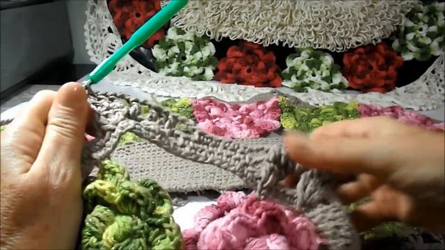 Passo à Passo Tapete Em Crochê Flores De Jardim Parte 3/3