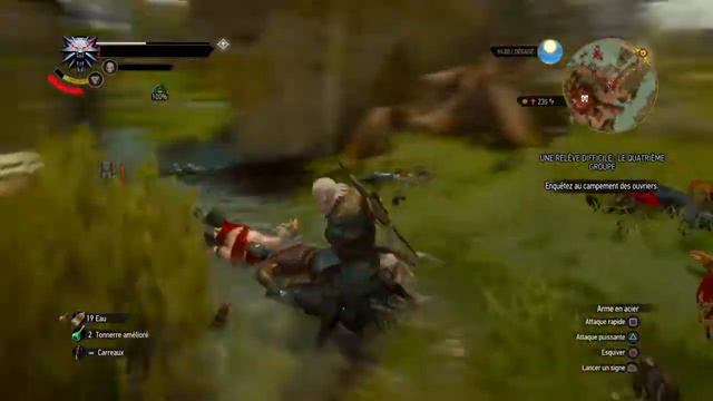 The Witcher 3: Wild Hunt ps4 fat gamplay