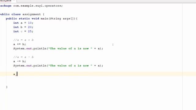 Java Operators Part 4 - Assignment Operators смотреть онлайн