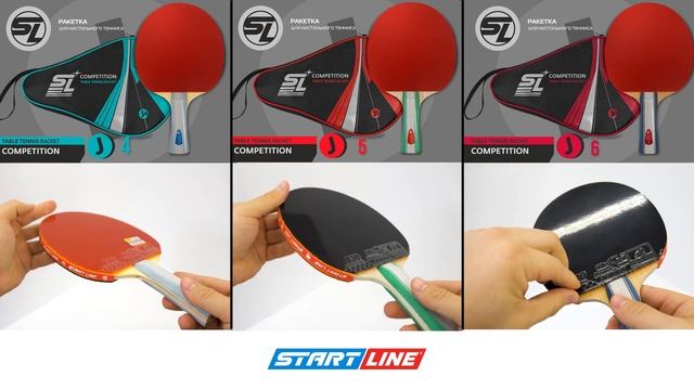 Ракетки для настольного тенниса SL COMPETITION серии J смотреть онлайн
