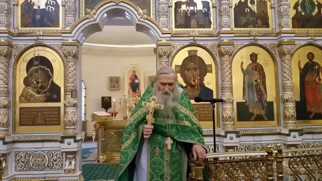 Проповедь отца Илия посвященная 10-ти летнему юбилею Интронизации Святейшего. смотреть онлайн