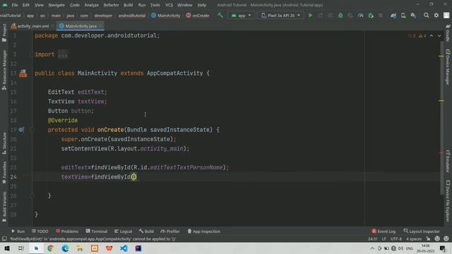 EditText to TextView While Button Click| Android Development| Android Studio| AtrixDev смотреть онлайн