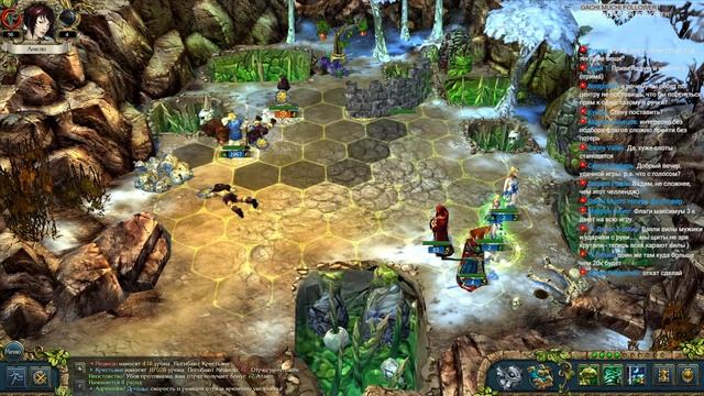 Прохождение King's Bounty: Перекрестки Миров. Невозможный. Без потерь. Сила Крестьян. #3 смотреть онлайн