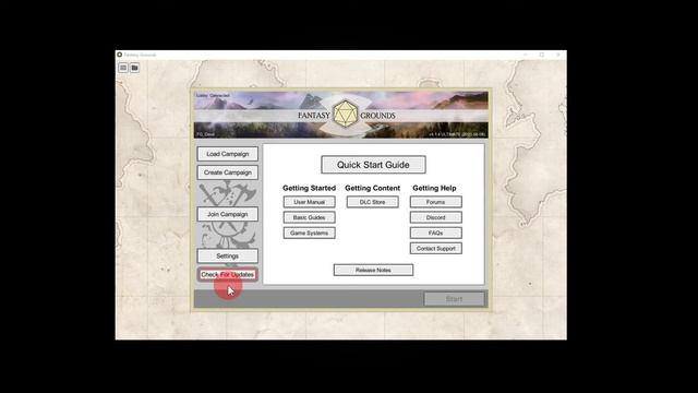 Fantasy Grounds Unity Tutorial --- Don't Forget To Check for Updates! смотреть онлайн