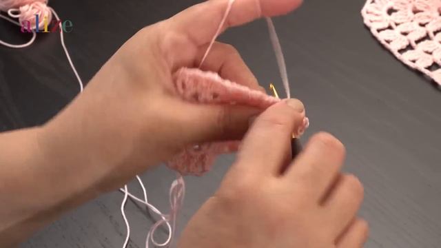 Alize Diva Ile Altıgen Yazlık Hırka • Hexagon Summer Cardigan • Шестигранный летний кардиган