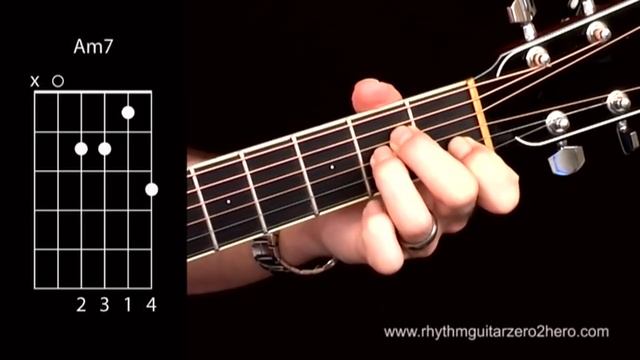 Learn Guitar Chords: Am7 - Beginner Acoustic Guitar Lessons смотреть онлайн