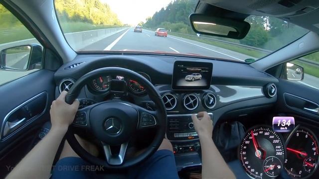 2019 Mercedes Benz GLA 200 156 PS TOP SPEED AUTOBAHN DRIVE POV смотреть онлайн