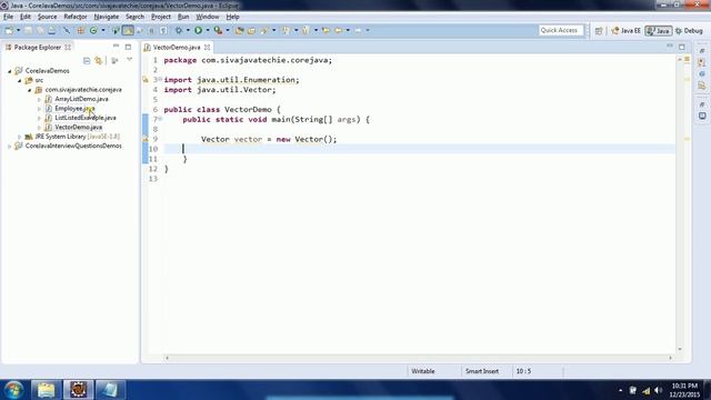 Collections in Java: Vector Concept explanation in Detail with examples смотреть онлайн