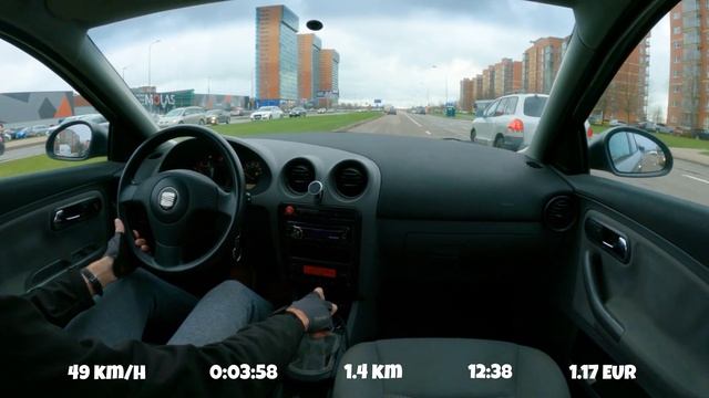 [#40] Food Delivery Courier | Seat Ibiza, 2003, 1.4 POV Driving | ASMR | No Talking [4K] смотреть онлайн