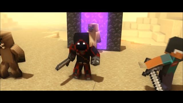 Speedrunner vs 5 Hunters Minecraft Manhunt Animation смотреть онлайн