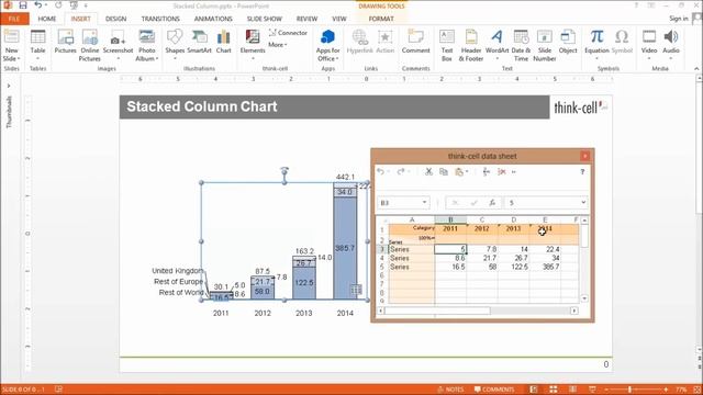 Stacked column chart смотреть онлайн