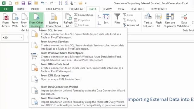 Overview of Importing External Data Into Excel смотреть онлайн