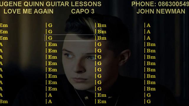 LOVE ME AGAIN - JOHN NEWMAN guitar lesson смотреть онлайн