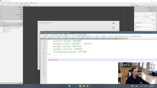Journey(JavaFX)S2E9 CSS SceneBuilder Button Basic Design and Explanation смотреть онлайн